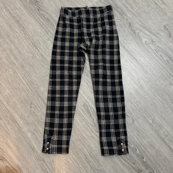 Janie and Jack Sz 8 Plaid Knit Pull-on Ponte Pants LN & C&C California Tee LS - Picture 2 of 11
